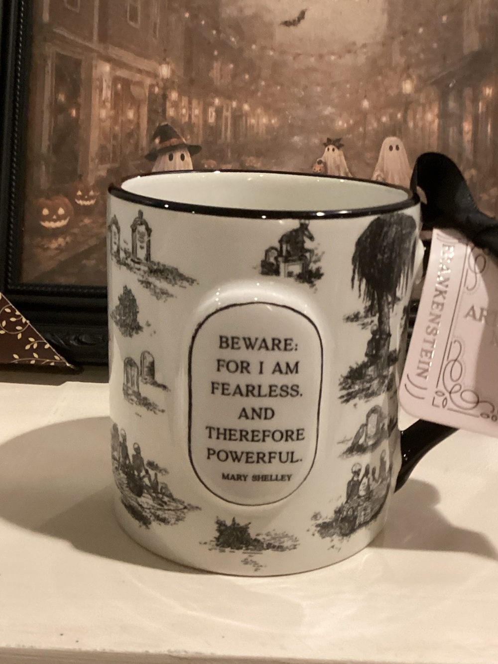 Mary Shelley Quote Halloween Mug